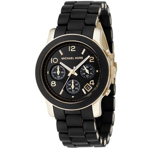 michael kors runway watches uk|Michael Kors black chronograph watch.